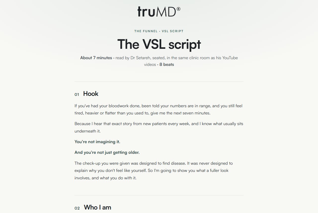 VSL script preview